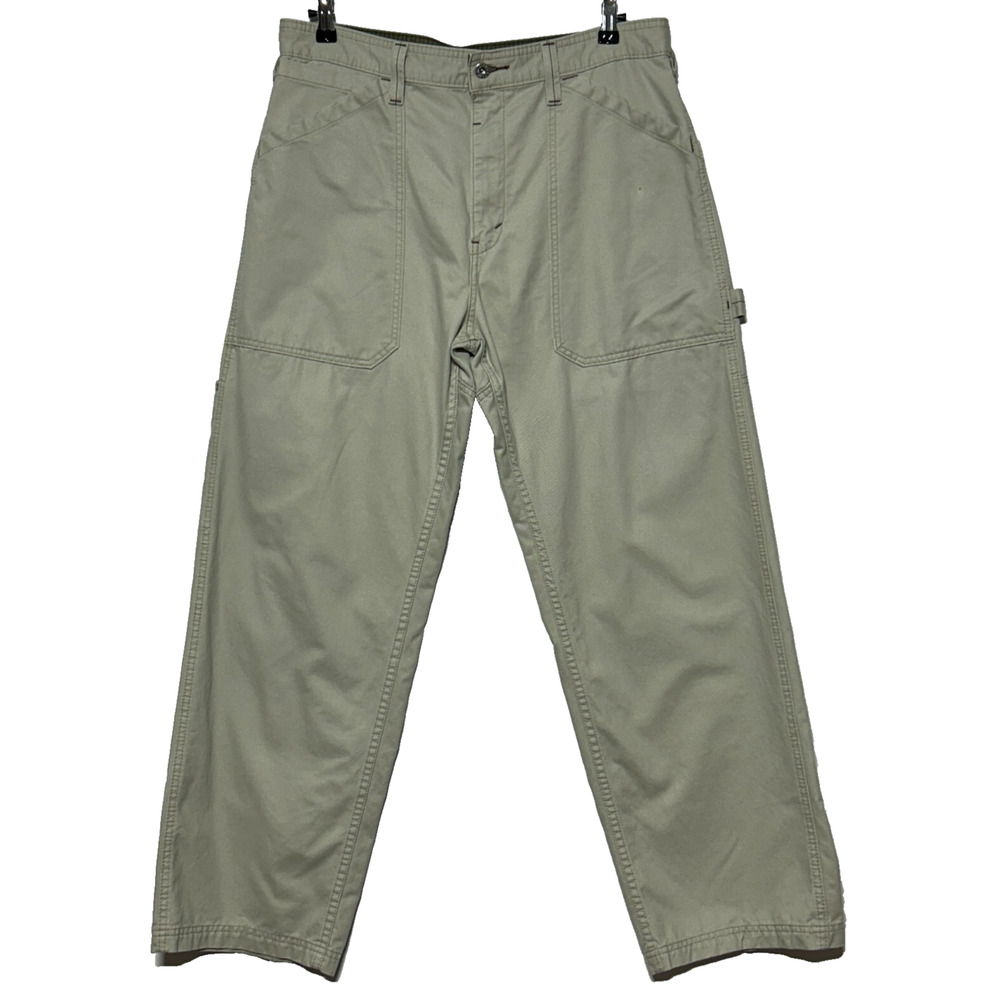 Levis‎ Silvertab Carpenter Pants Mens 33x32 Beige Measures 35x32 Workwear